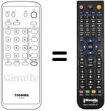 Mando a distancia equivalente Toshiba 2140TF