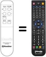 Replacement remote control Roadstar CTV5555