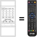 Mando a distancia equivalente Audiosonic CVP2400