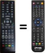 Mando a distancia equivalente Denver TFD-2208 DVB-T