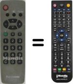 Mando a distancia equivalente Panasonic TC-14JR1C