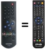 Mando a distancia equivalente Grundig P37-3050TEXTSCHWARZ