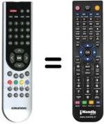 Mando a distancia equivalente Grundig RCH5J52