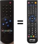 Mando a distancia equivalente Grundig TP 715