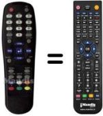 Mando a distancia equivalente REMCON604