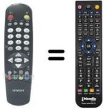 Replacement remote control Hitachi CP2976TAN