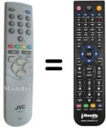 Mando a distancia equivalente JVC RM-C541C