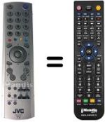 Mando a distancia equivalente JVC LT-32DY8ZG