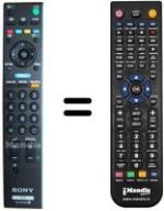 Mando a distancia equivalente Sony KDL-26P302H