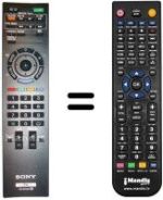 Mando a distancia equivalente Sony REMCON065
