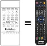 Mando a distancia equivalente Audiosonic KRB1576