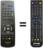 Mando a distancia equivalente REMCON906