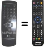 Mando a distancia equivalente LG 6710V00017E