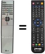 Replacement remote control LG RL44SZ21RD