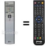 Replacement remote control LG 6710V00100U