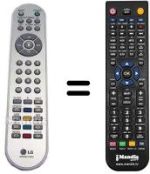Mando a distancia equivalente LG RZ15LA66
