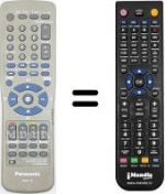 Mando a distancia equivalente Panasonic N2QAKB000003