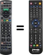 Mando a distancia equivalente Panasonic TX-L37GW10
