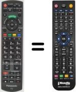 Replacement remote control Panasonic TX-L37S20ES