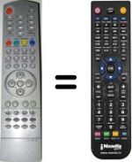 Replacement remote control Airis NS18100
