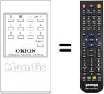 Comandament a distància equivalent Orion EUR5354A