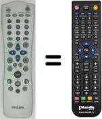 Mando a distancia equivalente Philips DVD-R890 / 001