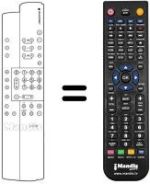 Replacement remote control Blaupunkt REMCON067