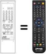 Mando a distancia equivalente JVC PU11099