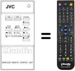 Mando a distancia equivalente JVC PU52097AD-9