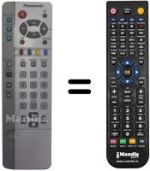 Mando a distancia equivalente Panasonic EUR511256