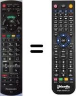 Replacement remote control Panasonic TX-L37E5B