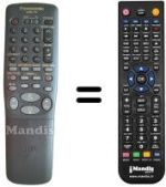 Mando a distancia equivalente Panasonic VEQ2213