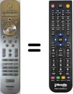 Mando a distancia equivalente Philips 29PT9020 / 12