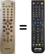 Mando a distancia equivalente Philips DVD-R70 / 001