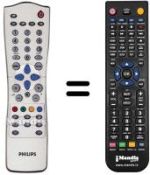 Comandament a distància equivalent Philips 300WN5BB00