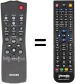Mando a distancia equivalente Philips FWC399