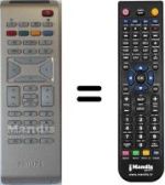 Mando a distancia equivalente Philips 23PF5321 / 01