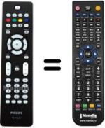 Mando a distancia equivalente Philips 37PFL7562D / 10