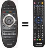 Mando a distancia equivalente Philips 42PFL7606