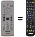 Mando a distancia equivalente Philips DVP5980