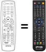 Mando a distancia equivalente Aiwa HV-FX8200