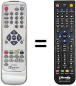 Replacement remote control IISONIC II2000J
