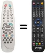 Mando a distancia equivalente Vestel CTV5554