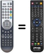 Mando a distancia equivalente Oki V22D