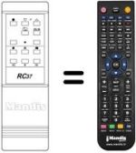 Replacement remote control RC37