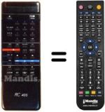 Replacement remote control Philco VRP5025
