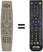 Replacement remote control ITT RC5010
