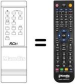 Mando a distancia equivalente RC51