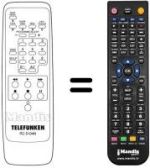 Mando a distancia equivalente RC5104N