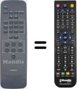 Replacement remote control RC6X03NX